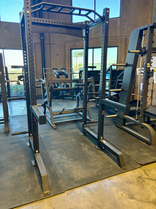 SFE Commercial Full Power Rack (Squat Rack) with Weight Storage (New) - Sweatfully