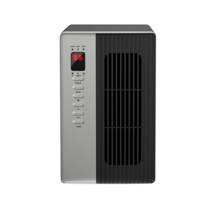 1500W Electric Infrared Quartz Space Thermostat Heater with LED Display and Remote - Sweatfully