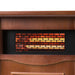 1500-Watt Electric Cabinet 4 Quartz Infrared Heater Wood with LED Digital Screen, Remote Control and Timer - Sweatfully
