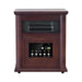 1500-Watt Electric Cabinet 4 Quartz Infrared Heater Wood with LED Digital Screen, Remote Control and Timer - Sweatfully