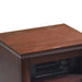 1500-Watt Electric Cabinet 4 Quartz Infrared Heater Wood with LED Digital Screen, Remote Control and Timer - Sweatfully