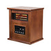 1500-Watt Electric Cabinet 4 Quartz Infrared Heater Wood with LED Digital Screen, Remote Control and Timer - Sweatfully