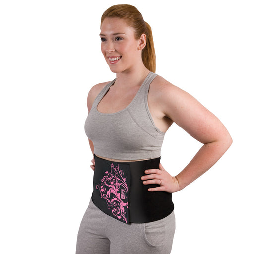 Pink Neoprene Waist Trimmer - Sweatfully