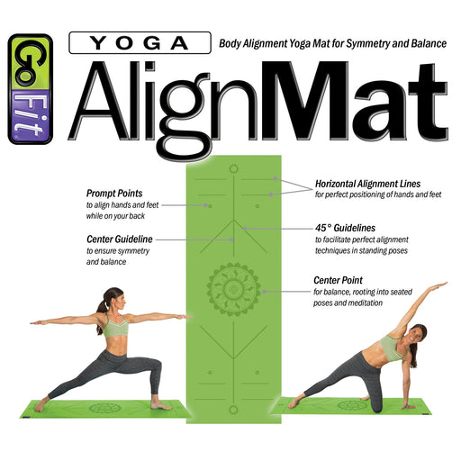 Yoga AlignMat™ - Green - Sweatfully
