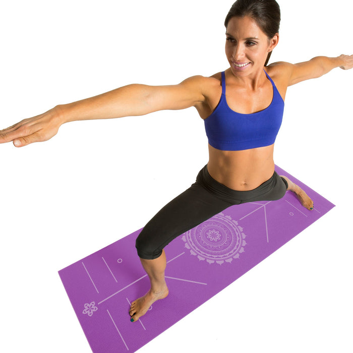 Yoga AlignMat™ - Purple - Sweatfully