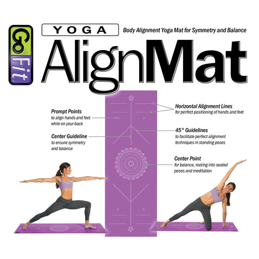 Yoga AlignMat™ - Purple - Sweatfully