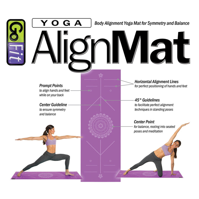 Yoga AlignMat™ - Purple - Sweatfully