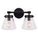 Gleam Modern Farmhouse 2-Light Vanity Light - Sweatfully