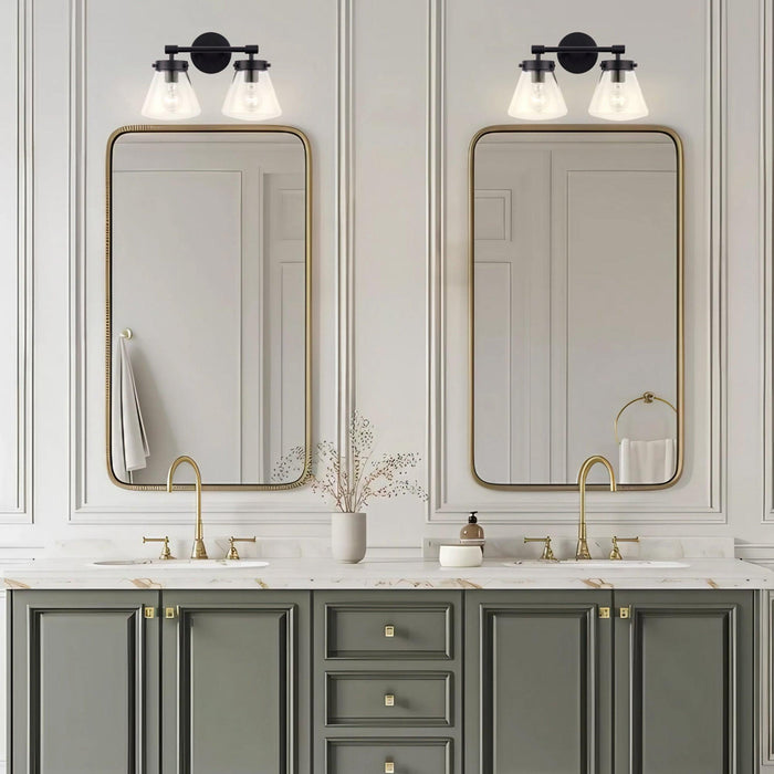 Gleam Modern Farmhouse 2-Light Vanity Light - Sweatfully