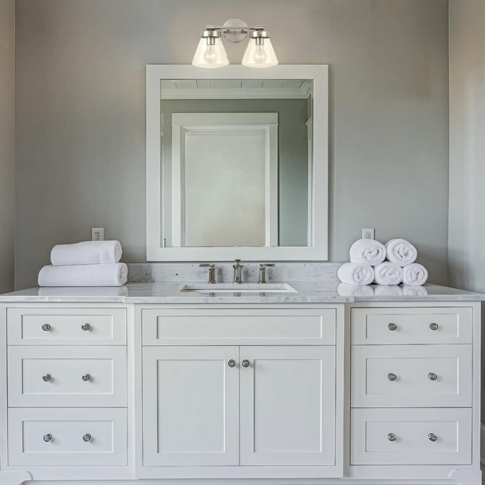 Gleam Modern Farmhouse 2-Light Vanity Light - Sweatfully