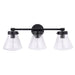 Gleam Modern 3-Light Dimmable Vanity Light - Sweatfully