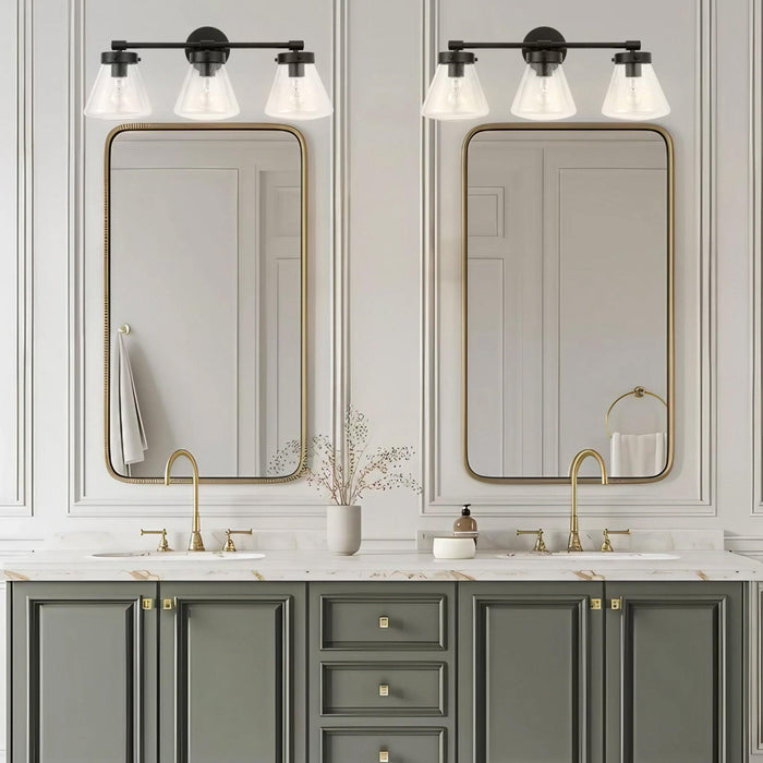 Gleam Modern 3-Light Dimmable Vanity Light - Sweatfully