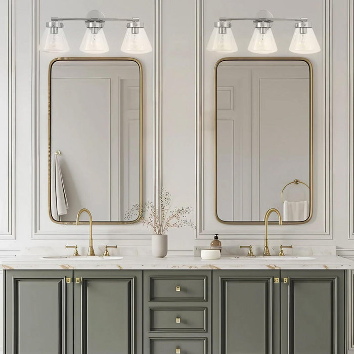Gleam Modern 3-Light Dimmable Vanity Light - Sweatfully