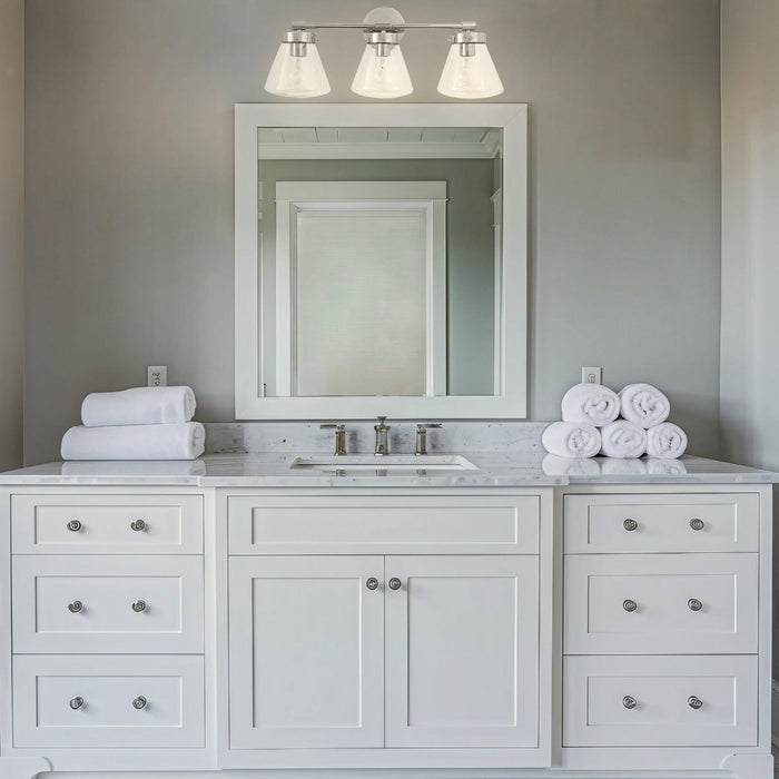 Gleam Modern 3-Light Dimmable Vanity Light - Sweatfully