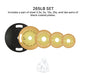 Cast Iron 45lb And Calibrated Solid Steel Weight Plate Sets - Sweatfully