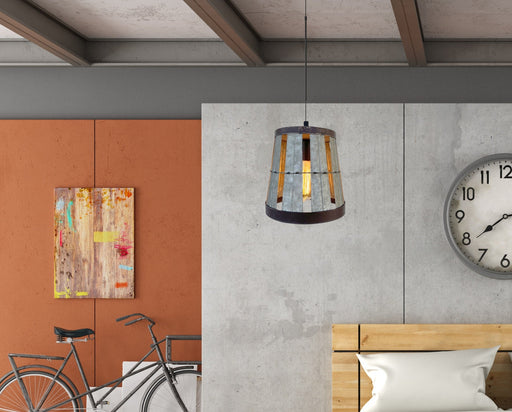 Galvanized Open Weave INDUSTRIAL Pendant Light - Sweatfully