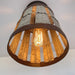Galvanized Open Weave Basket Ceiling Light - Sweatfully