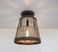 Galvanized Open Weave Basket Ceiling Light - Sweatfully
