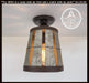 Galvanized Open Weave Basket Ceiling Light - Sweatfully