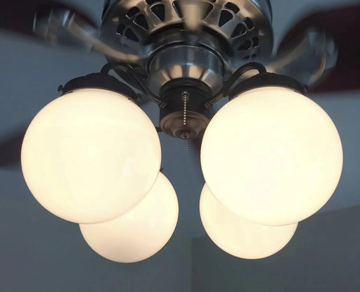 Modern Milk Glass Ceiling Fan LIGHT KIT - Sweatfully