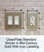 CleanPlate Wall Plate in Midcentury Gold for Rocker Switches - Sweatfully