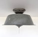 Antique FARMHOUSE GRANITEWARE Pan Ceiling Light - Sweatfully