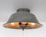 Antique FARMHOUSE GRANITEWARE Pan Ceiling Light - Sweatfully
