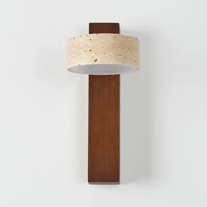Grove Beam Travertine Wall Lamp - Sweatfully