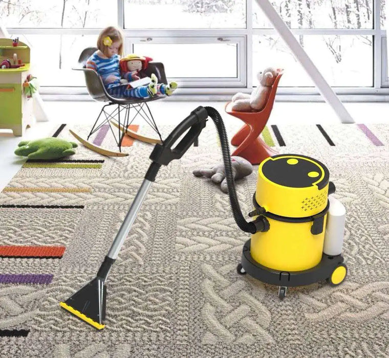 SM20 Wet Dry Shampoo Vacuum Cleaner, Multiple Function Shop Vac, Yellow - Sweatfully