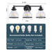 Hermosa Modern 3-Light Bathroom Vanity Light - Sweatfully