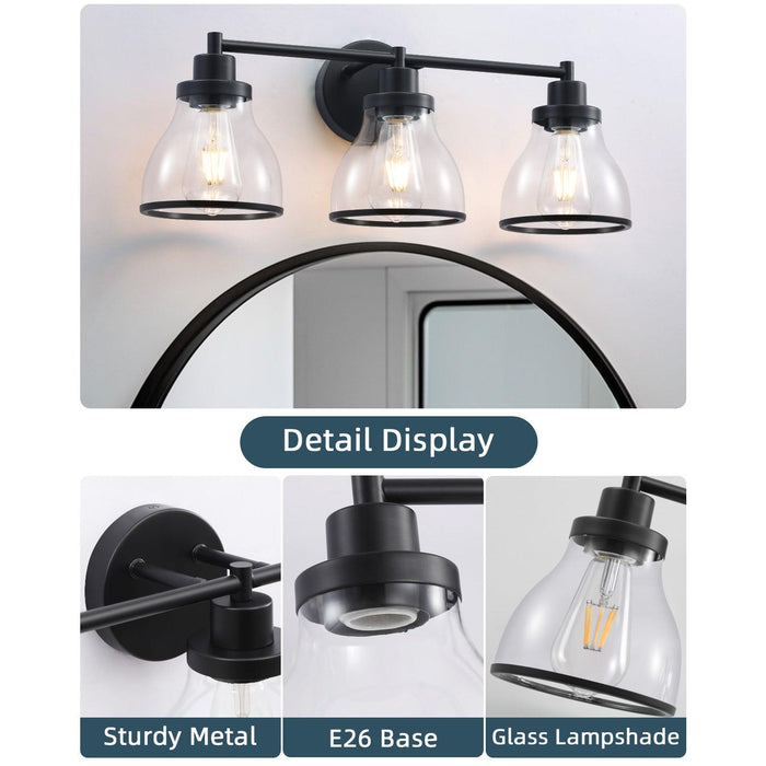 Hermosa Modern 3-Light Bathroom Vanity Light - Sweatfully
