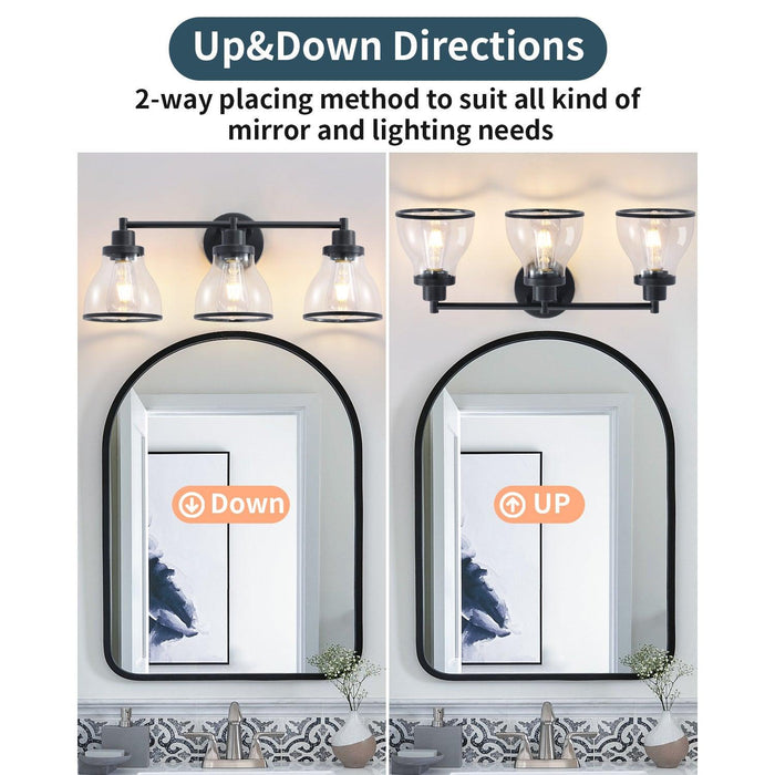 Hermosa Modern 3-Light Bathroom Vanity Light - Sweatfully