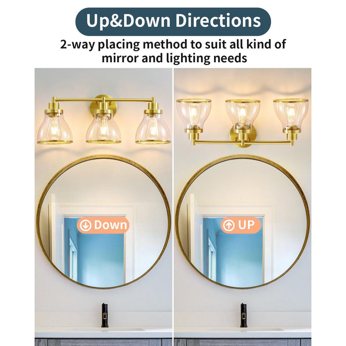 Hermosa Modern 3-Light Bathroom Vanity Light - Sweatfully
