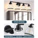 Hermosa Modern 4-Light Bathroom Vanity Light - Sweatfully