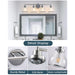 Hermosa Modern 4-Light Bathroom Vanity Light - Sweatfully