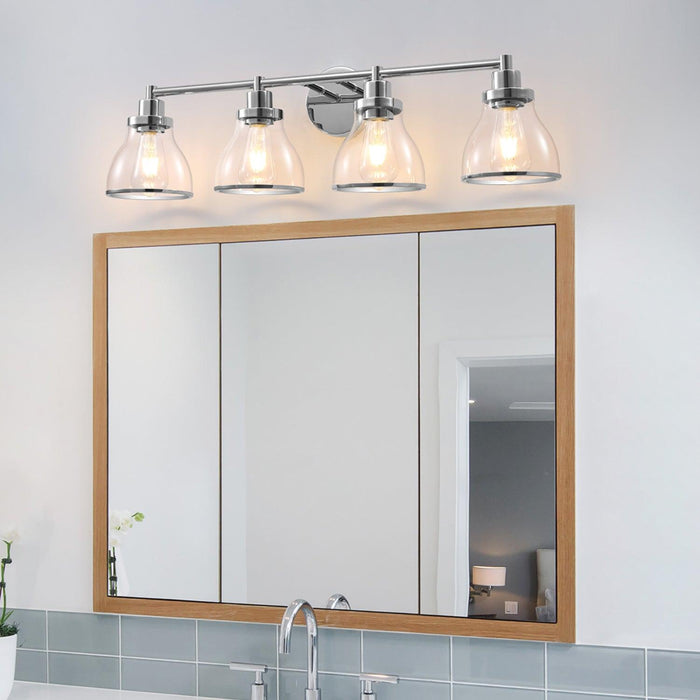 Hermosa Modern 4-Light Bathroom Vanity Light - Sweatfully