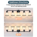 Hermosa Modern Polished Nickel & Black 5-Light Bathroom Vanity Light - Sweatfully