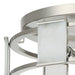 Industrial 15 Inch Satin Nickel 3-Light Flush Mount Ceiling Light - Sweatfully