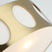 14 Inch Modern 3-Light Golden Flush Mount Ceiling Lighting - Sweatfully