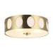 14 Inch Modern 3-Light Golden Flush Mount Ceiling Lighting - Sweatfully