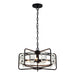 4-Light Golden or Black Modern Crystal Island Pendant Light - Sweatfully