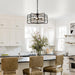 4-Light Golden or Black Modern Crystal Island Pendant Light - Sweatfully