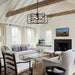 4-Light Golden or Black Modern Crystal Island Pendant Light - Sweatfully