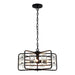 4-Light Golden or Black Modern Crystal Island Pendant Light - Sweatfully