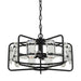 4-Light Golden or Black Modern Crystal Island Pendant Light - Sweatfully