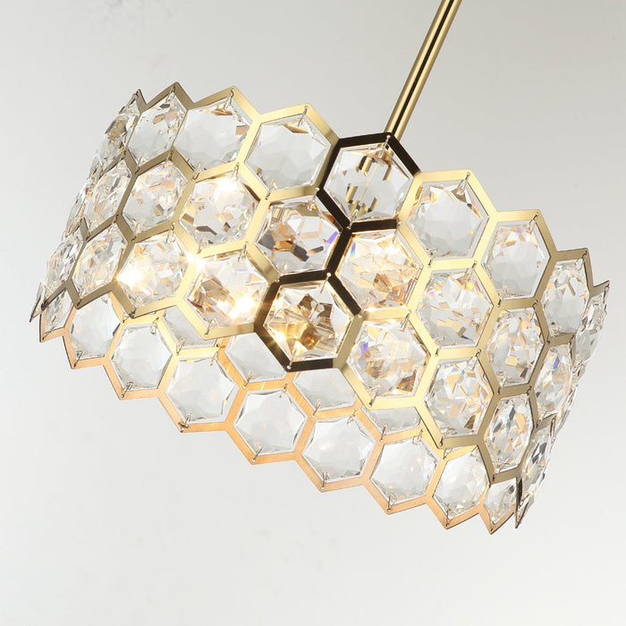13 Inch Modern Golden 3-Light Island Pendant Lighting for Living Room - Sweatfully