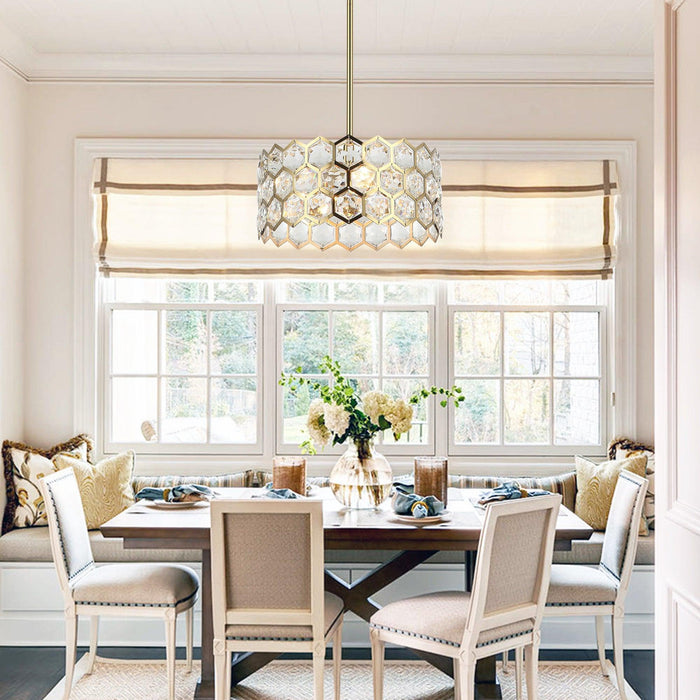 13 Inch Modern Golden 3-Light Island Pendant Lighting for Living Room - Sweatfully