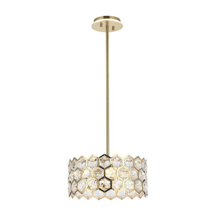 13 Inch Modern Golden 3-Light Island Pendant Lighting for Living Room - Sweatfully