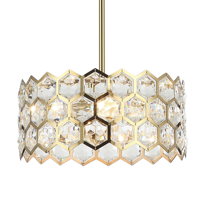 13 Inch Modern Golden 3-Light Island Pendant Lighting for Living Room - Sweatfully