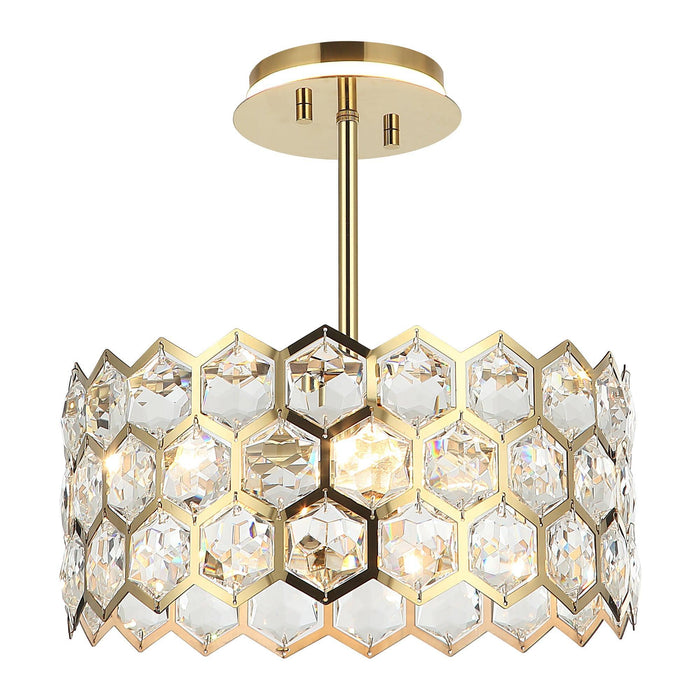 13 Inch Modern Golden 3-Light Island Pendant Lighting for Living Room - Sweatfully